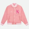 Barbie Pink Varsity Jacket