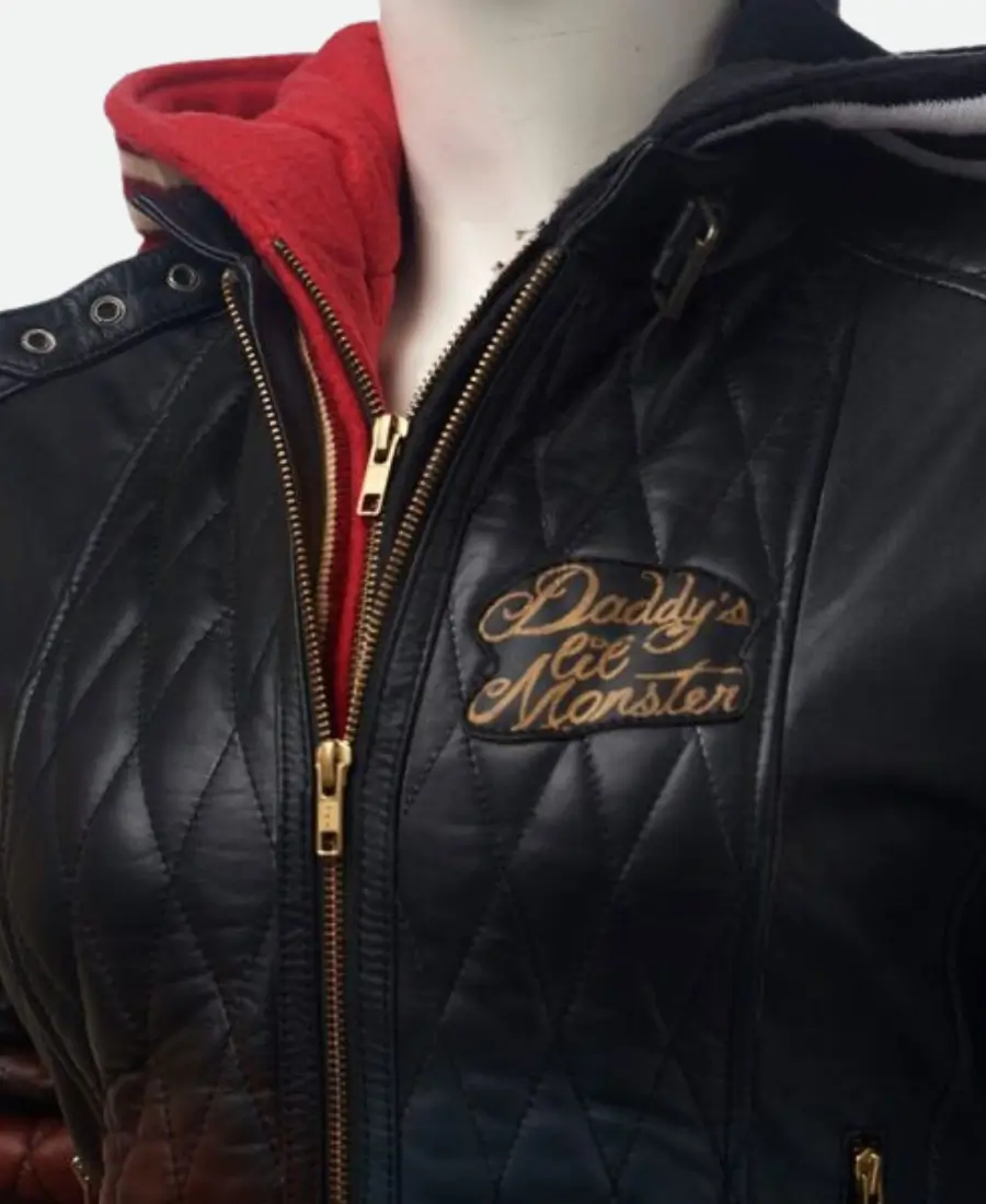 Harley Quinn Daddy’s Lil Monster Jacket Closer Look