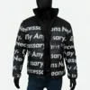 Goku Drip Black Puffer Jacket