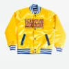 Don't Be a Menace Yellow Varsity Jacket