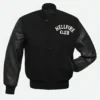 Stranger Things Hellfire Club Black Letterman Varsity Jacket Front