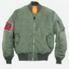 Kanye West Yeezus Tour MA-1 Green Bomber Jacket