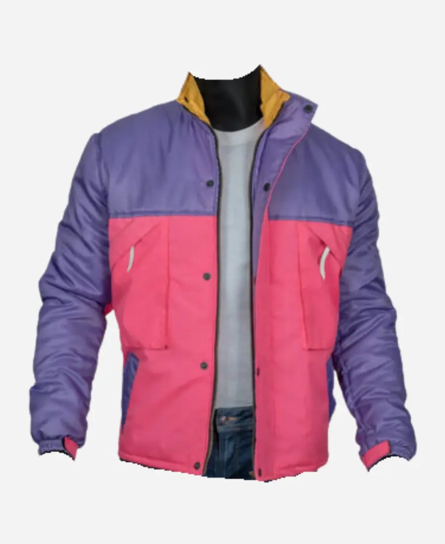 Oliver Tree Signature Pink and Purple Jacket Front