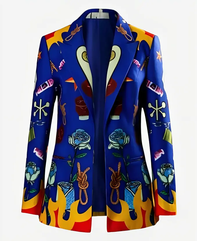 Margot Robbie Birds of Prey Harley Quinn Blue Blazer