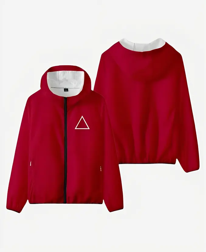 Squid Game Guard Pink Hooded Jacket