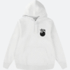 Stussy 8 Ball White Hoodie Front