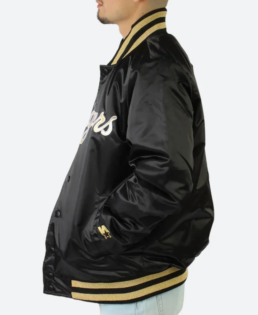 Los Angeles Dodgers Gold Patches Jacket 3