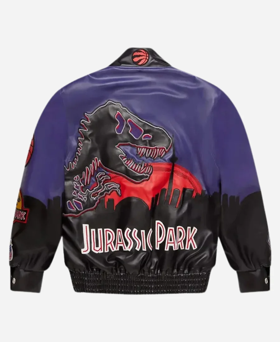 OVO Jurassic Park Varsity Leather Jacket