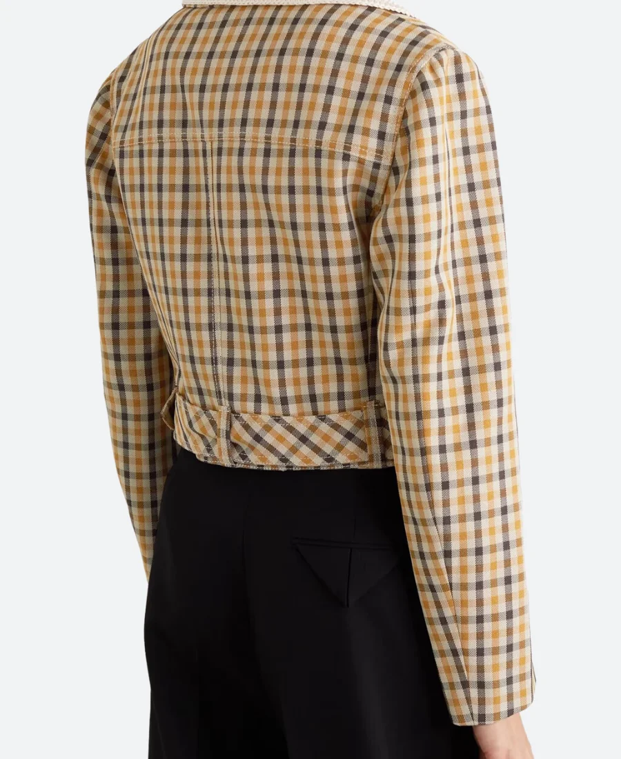 Only Murders In The Building S03 Mabel Mora Plaid Jacket Back Image