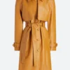 Only Murders in the Building S-03 Mabels Mora Leather Coat Front Image