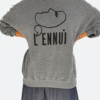 Shrinking S02 Liz Grey Oversized Sweatshirt Front Image