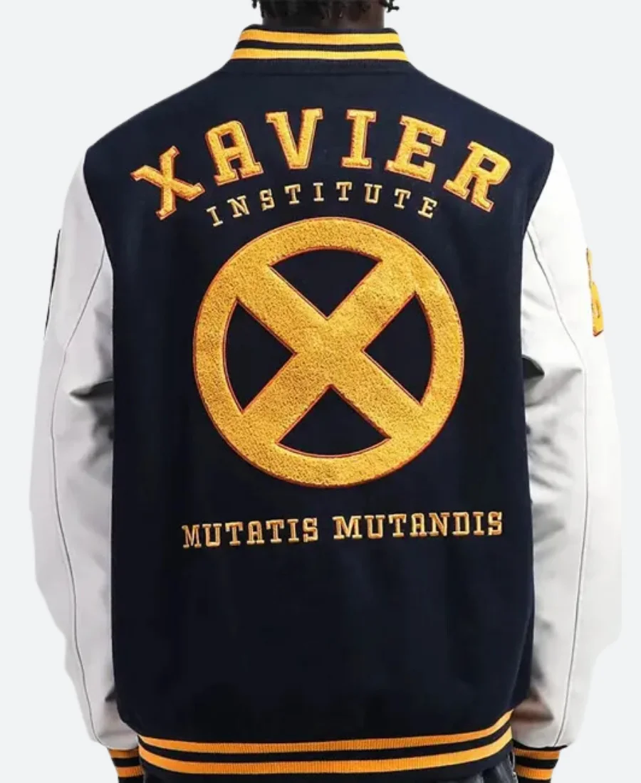 Xavier Institute Letterman Varsity Jacket Back Image