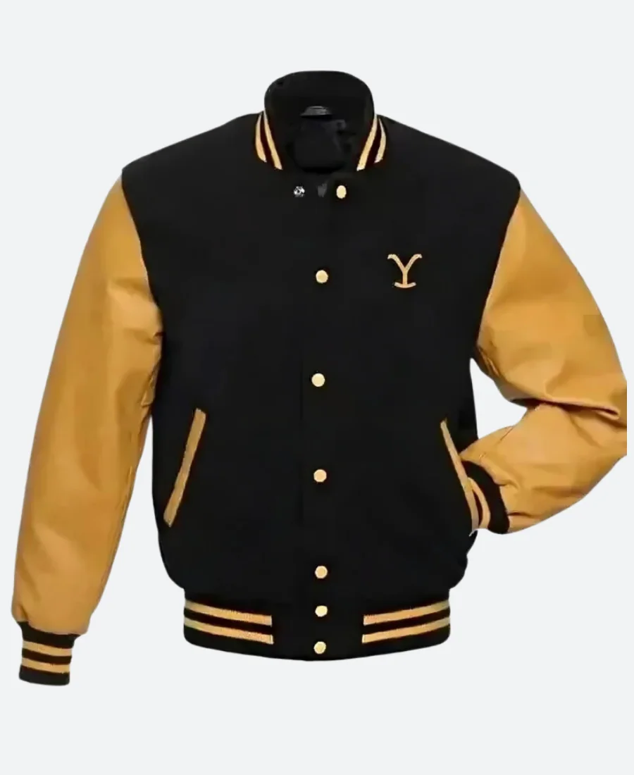Yellowstone Dutton Ranch Varsity Jacket Back Image