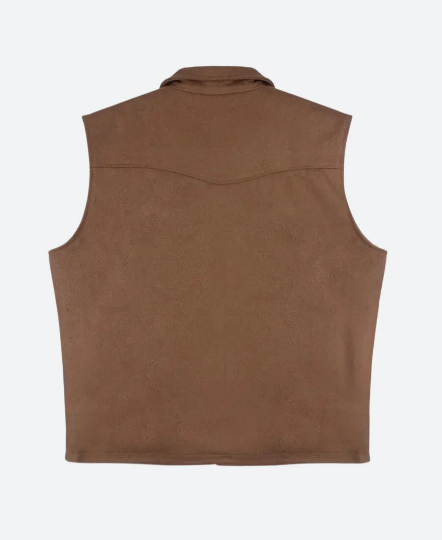 Yellowstone John Dutton Wool Vest Back Image