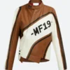 MF19 Biker Leather Jacket Front Image