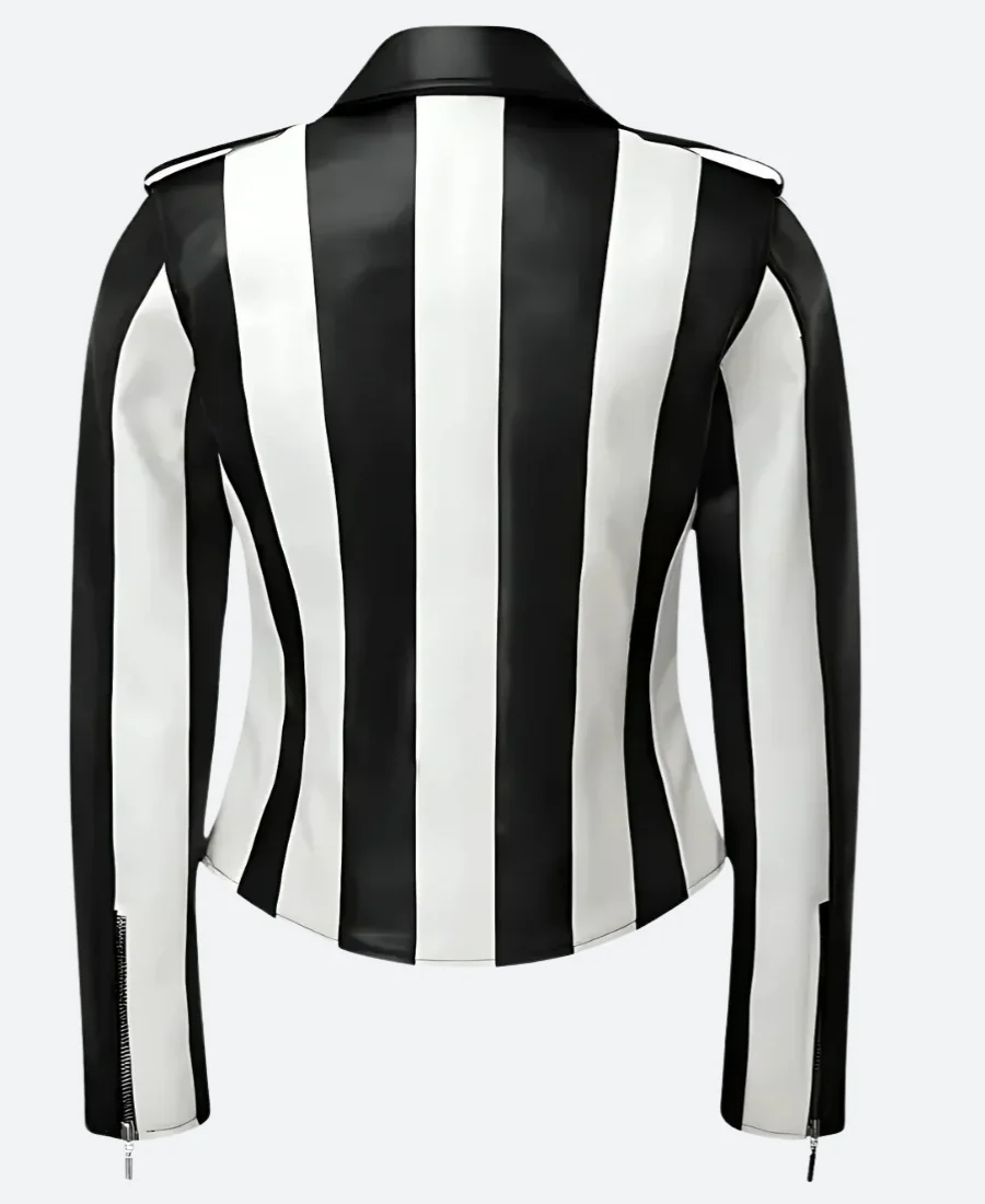 Meredith Real Housewives of SLC Leather Jacket Back Image