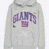 New York Giants FELT Grey Hoodie Front Image