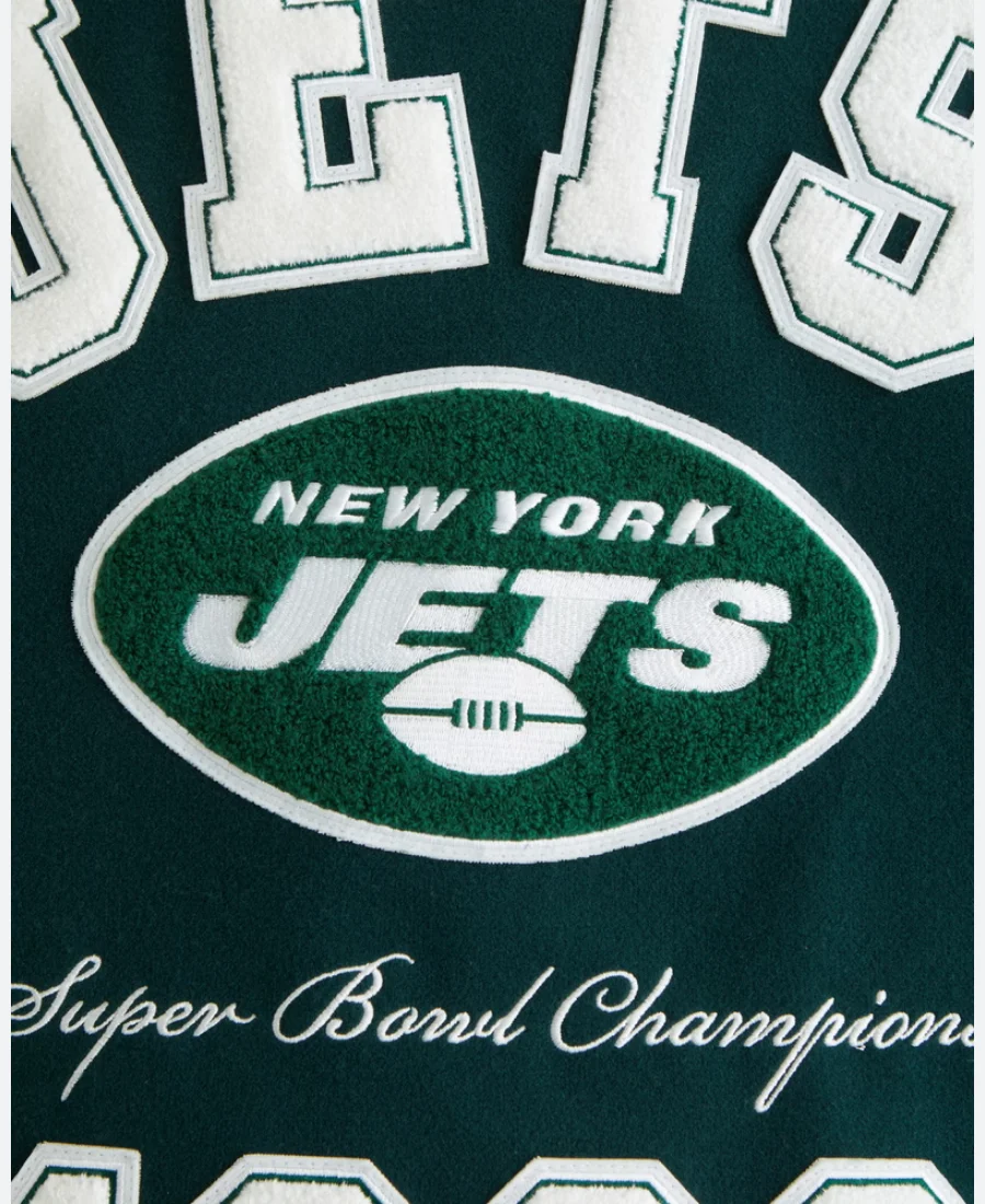 New York Jets Varsity Jacket Back Zoom Image
