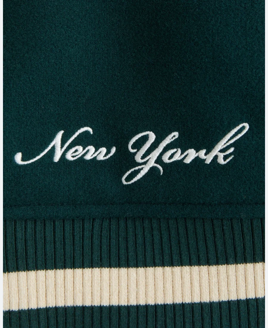 New York Jets Varsity Jacket Fabric Image
