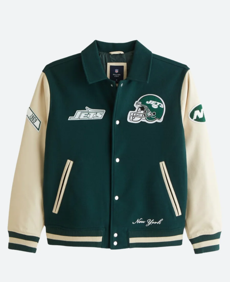 New York Jets Varsity Jacket Front Image