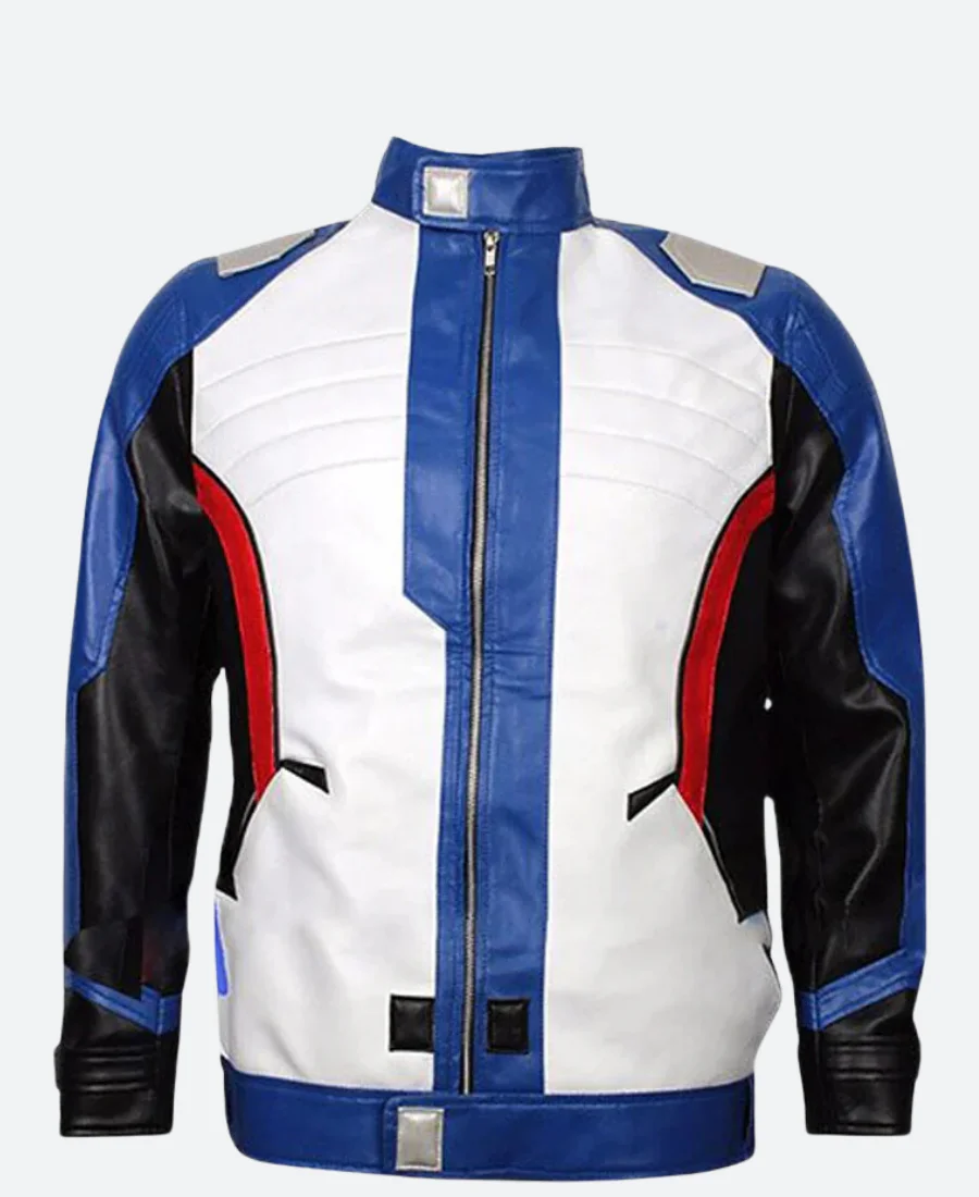 Overwatch Soldier 76 Leather Jacket Front Image