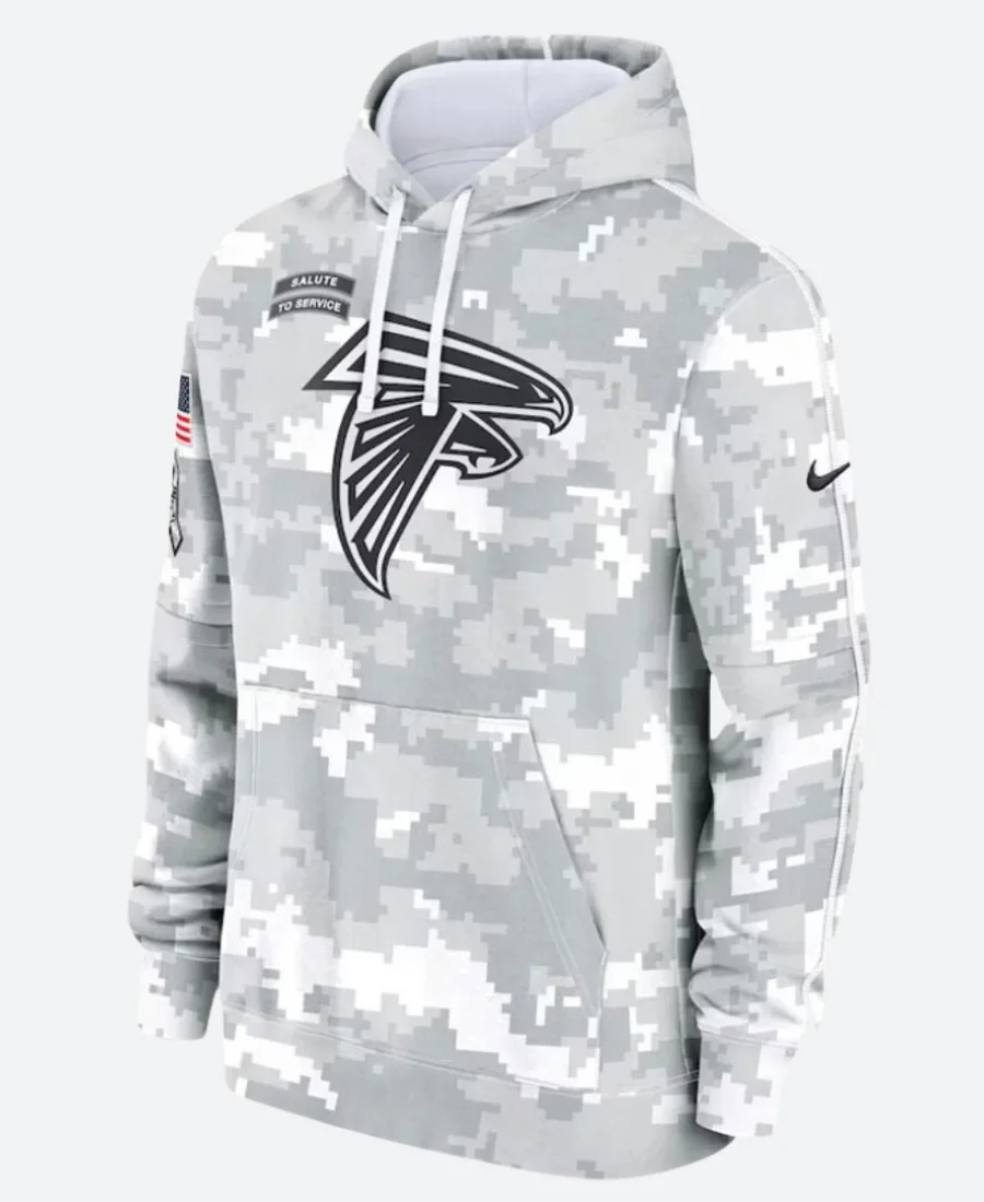 Salute To Service Atlanta Falcons Camo Hoodie Front Image