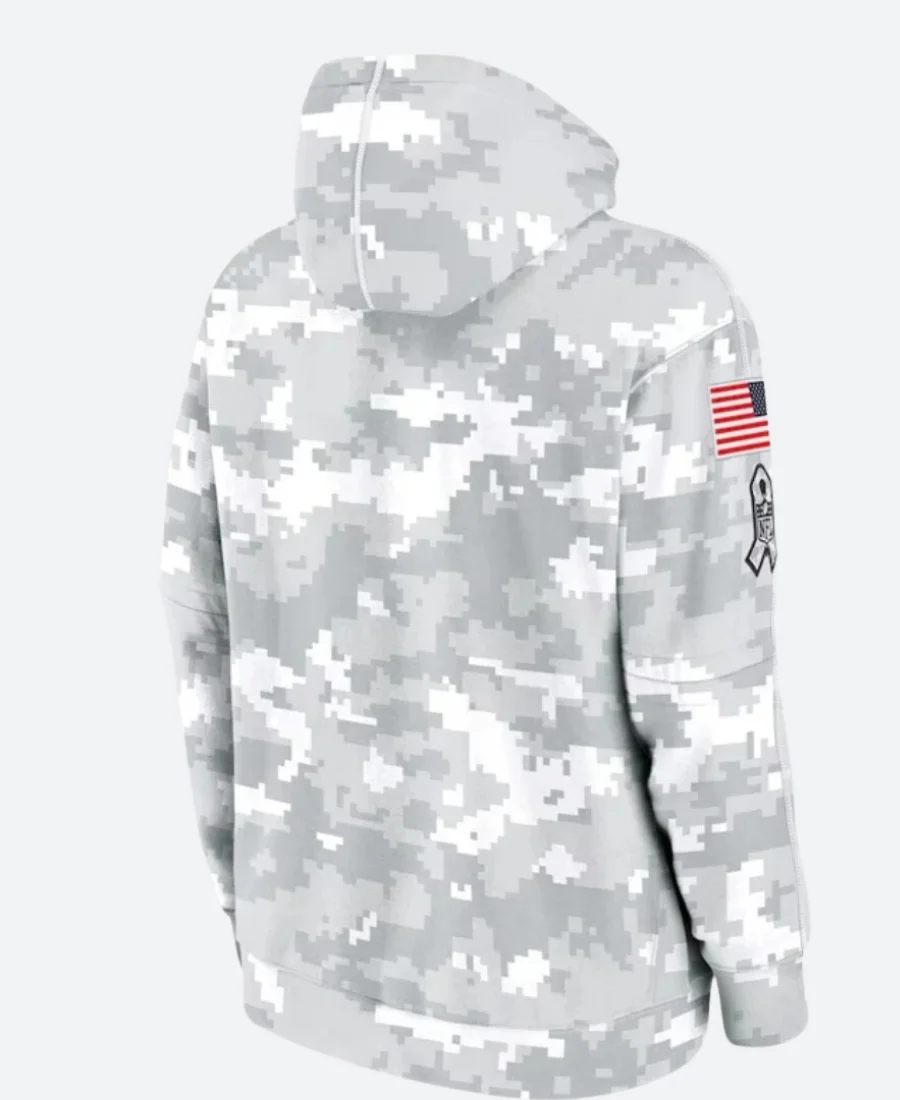 Salute To Service Buffalo Bills Camo Hoodie Back Image