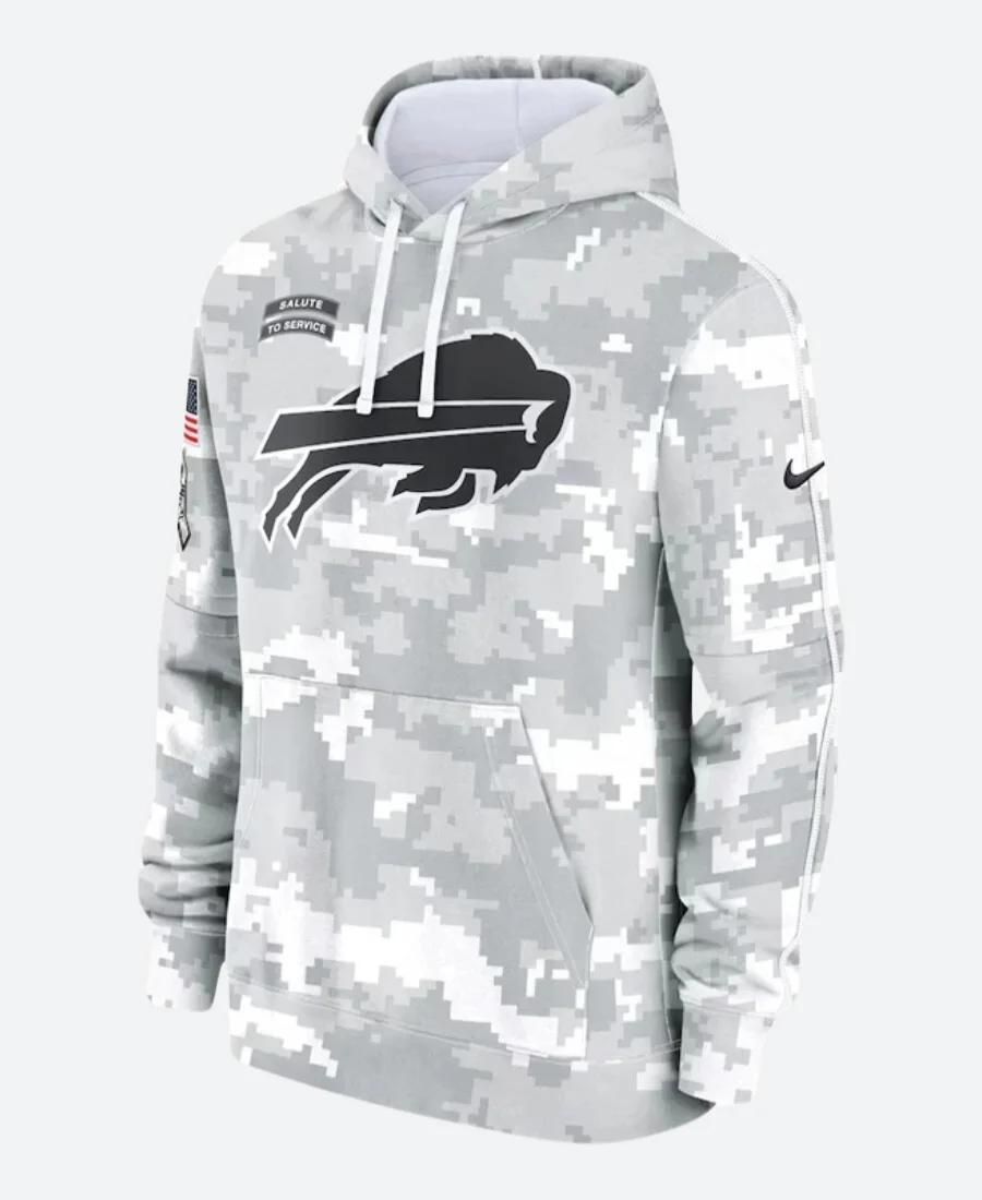 Salute To Service Buffalo Bills Camo Hoodie Front Image