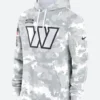 Salute To Service Washington Commanders Camo Hoodie Front Image