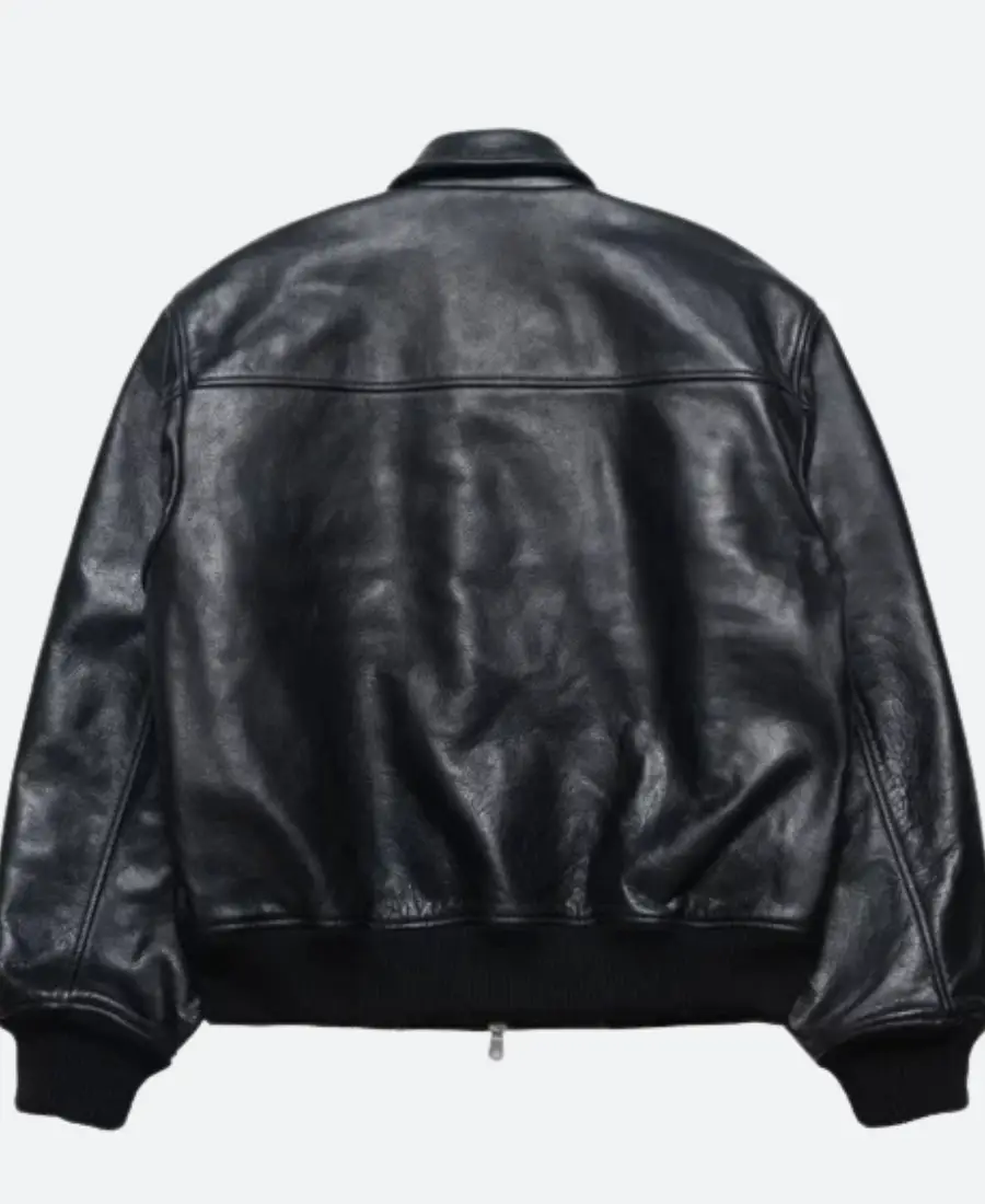 Stussy Flight Bomber Leather Jacket
