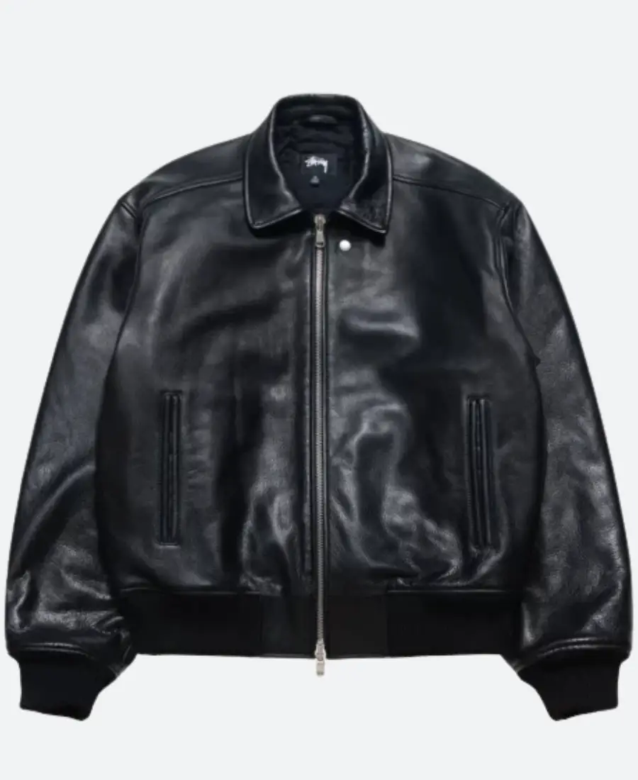 Stussy Flight Leather Jacket