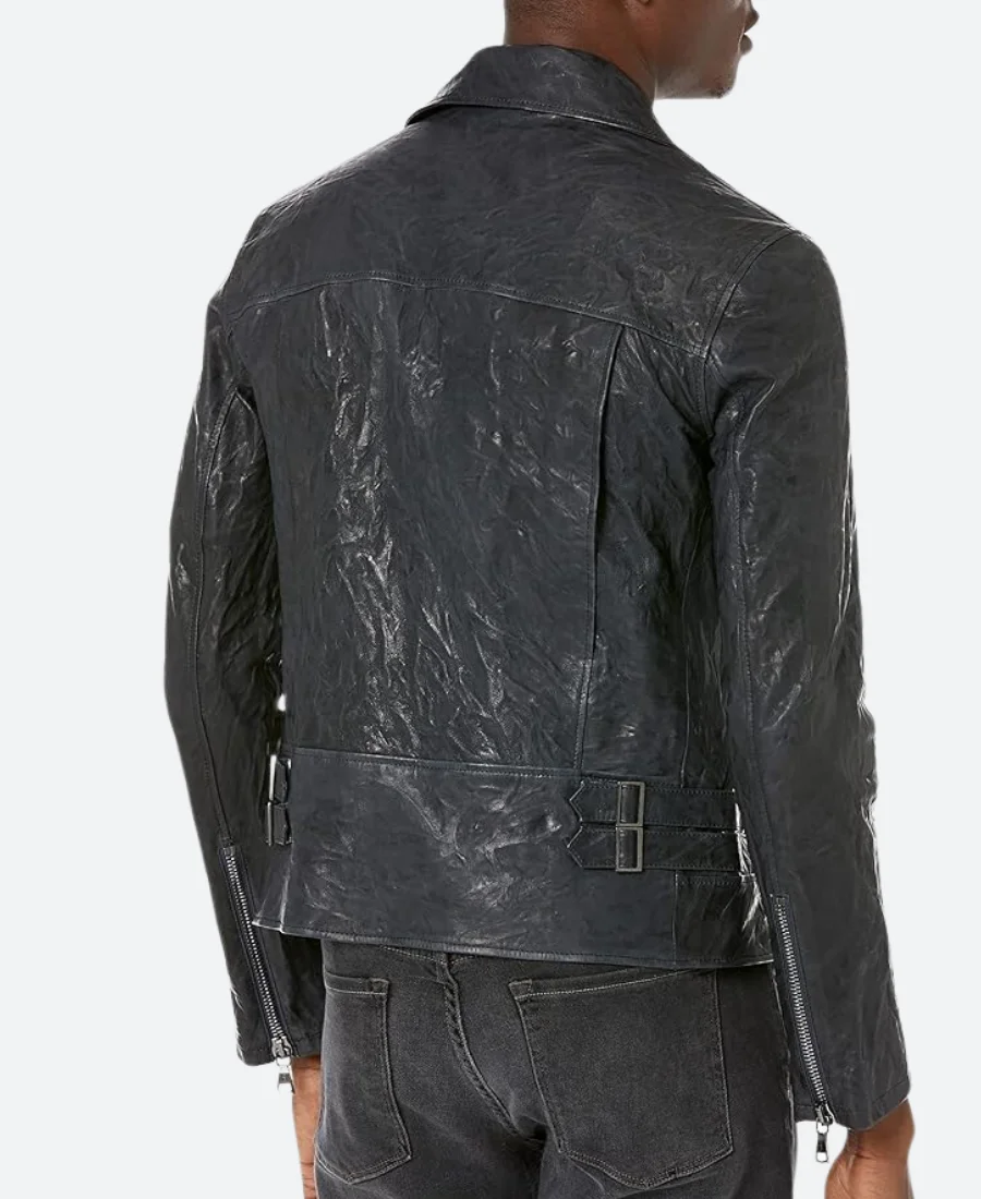 WWE Elimination Chamber Adam Copeland Leather Jacket Back Image