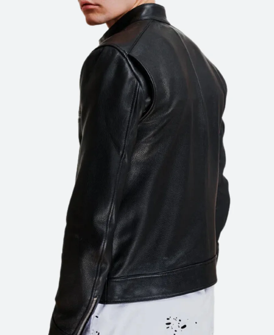 Zoey’s Extraordinary Playlist Danny Leather Jacket Back Image