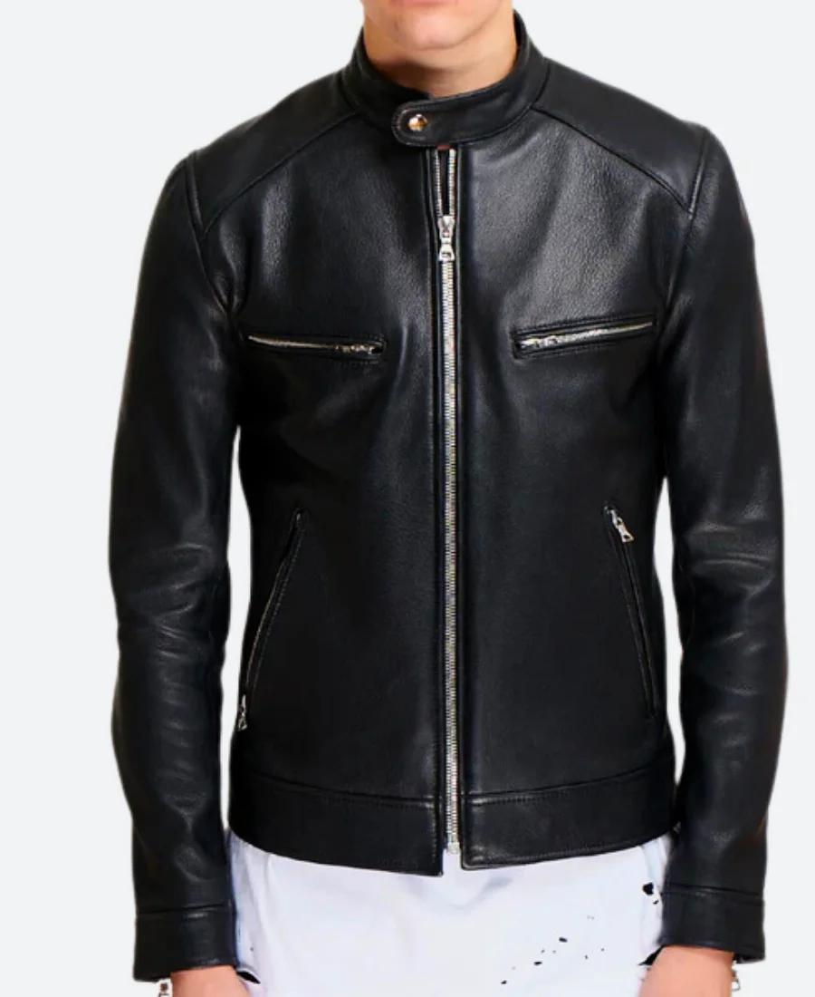 Zoey’s Extraordinary Playlist Danny Leather Jacket Front Image