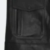 Aaron Taylor Leather Jacket Pocket Image