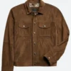 Aldis Hodge Detective Alex Cross Suede Leather Jacket Front Image