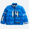 Amon Ra St Brown Detroit Lions Off Season Puffer Jacket Front Image