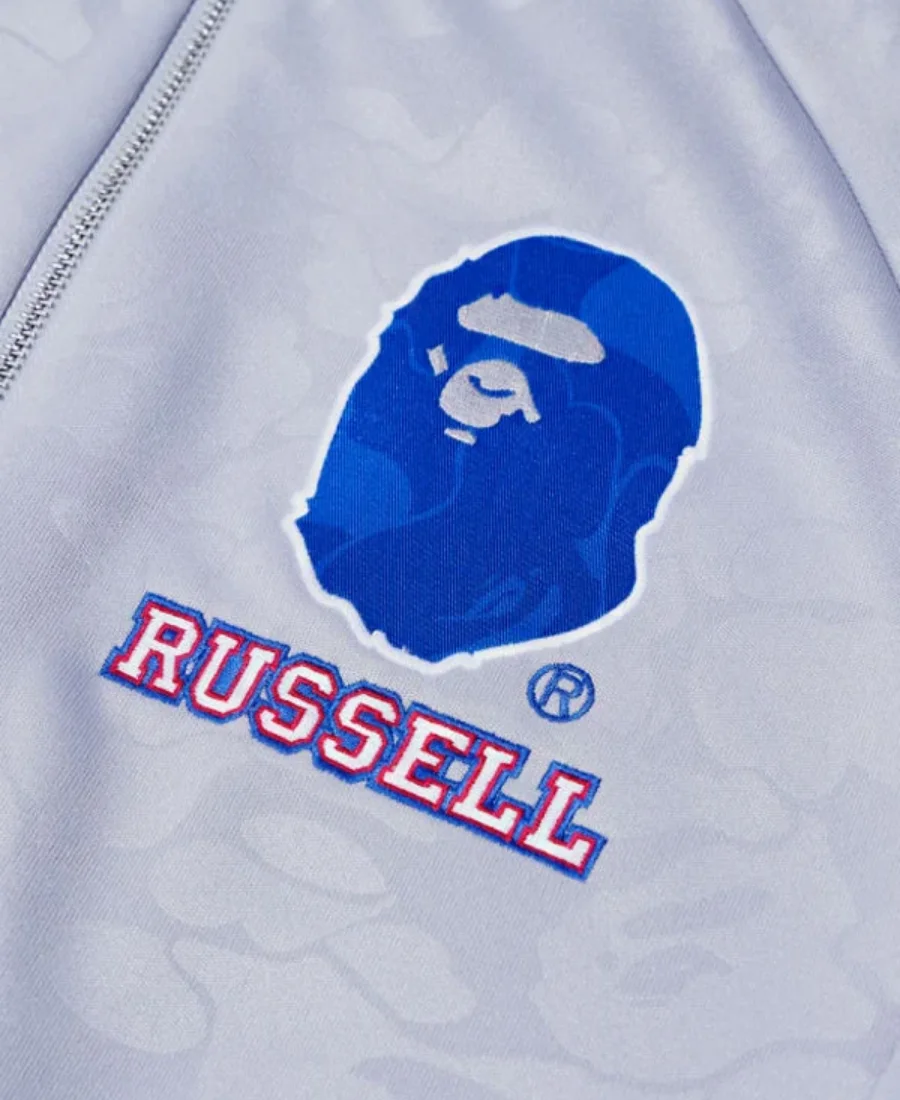 Bape X Russell Striped Track Jacket
