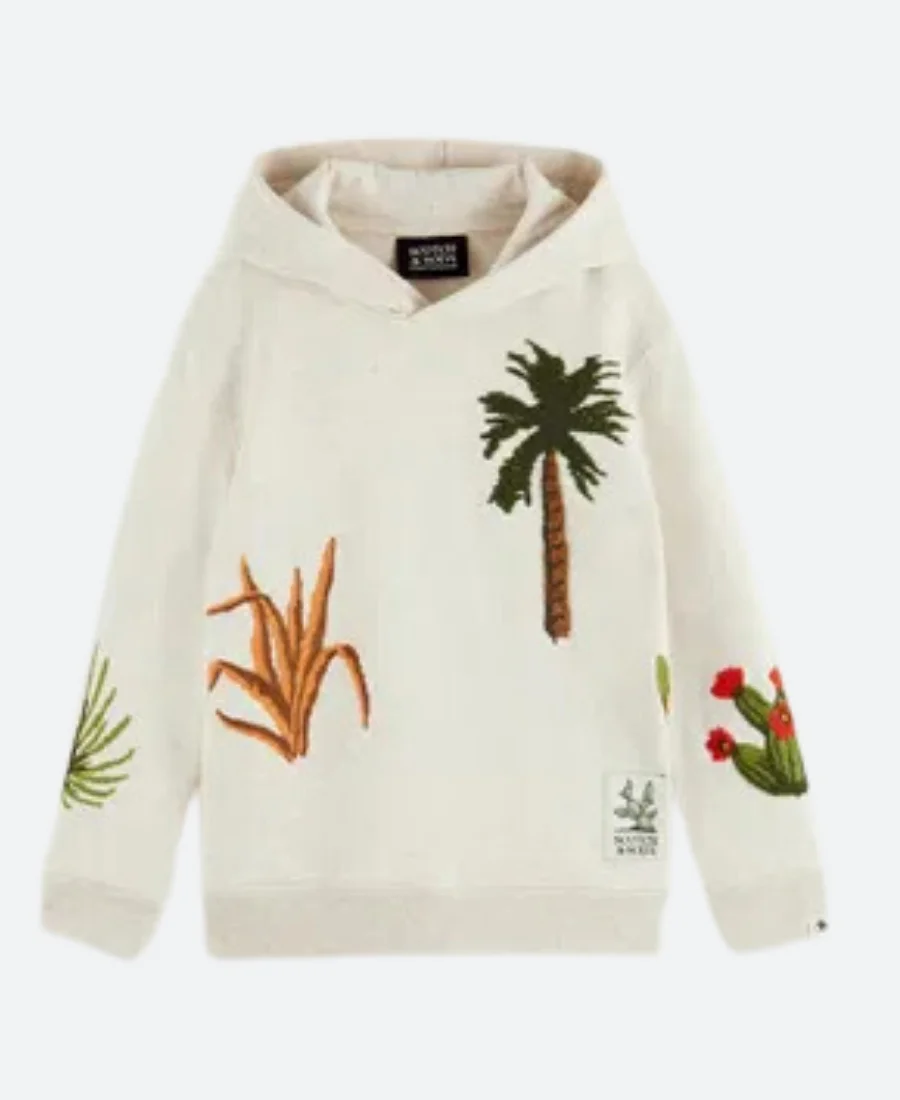 Bunkd Wild Jake Hickok Palm Tree Hoodie Front Image