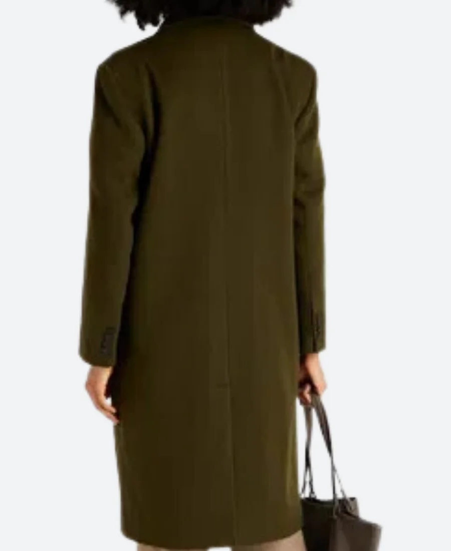 Claudia Winkleman The Traitors UK S02 Trench Coat Back Image