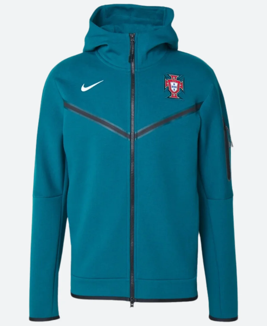 Cristiano Ronaldo Portugal Tech Zipper Hoodie Front Image