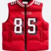 George Kittle SF 49ers Off Season Puffer Vest Front Image