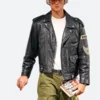 Jacob Elordi Leather Jacket Fronnt Image