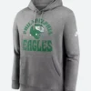 Philadelphia Eagles Grey Logo Pullover Hoodie