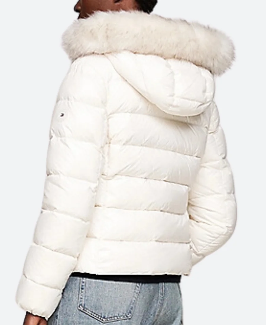 Renee Zellweger The Thing About Pam Puffer Jacket Back Image