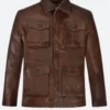 Supernatural S7 Dean Winchester Leather Jacket Front Image