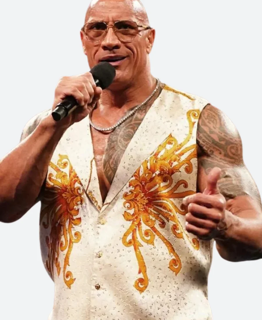 WWE The Rock NXT New Years Evil Vest Close Image