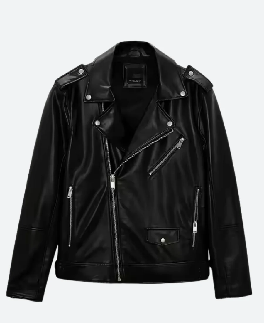 WeCrashed Adam Neumann Leather Jacket Front Image
