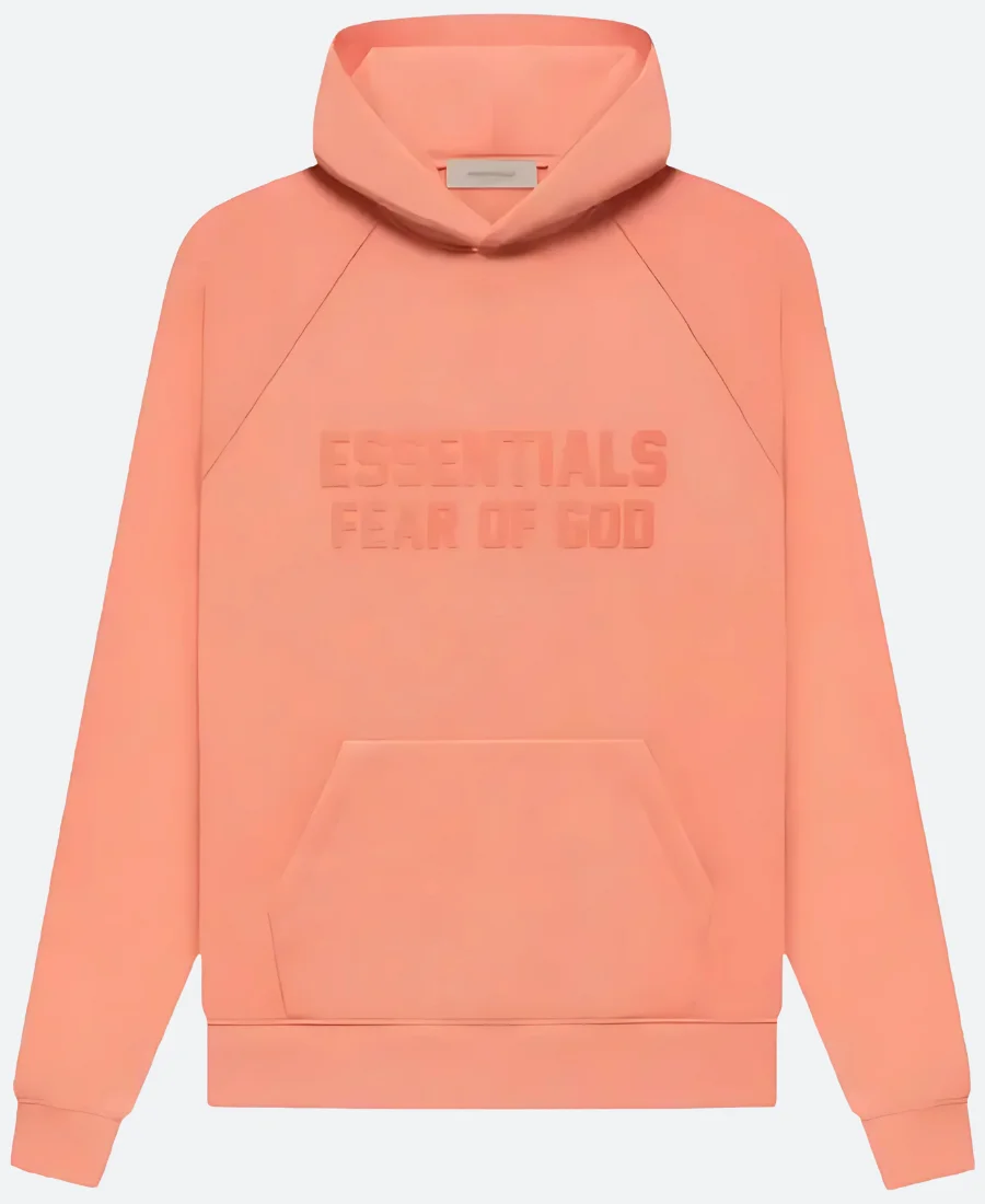 Coral Essentials Fear Of God Hoodie