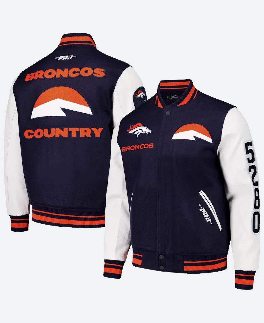 Denver Broncos Pro Standard Varsity Jacket - Image 3